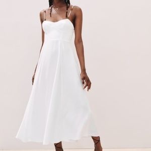 Zara lace-up back midi dress